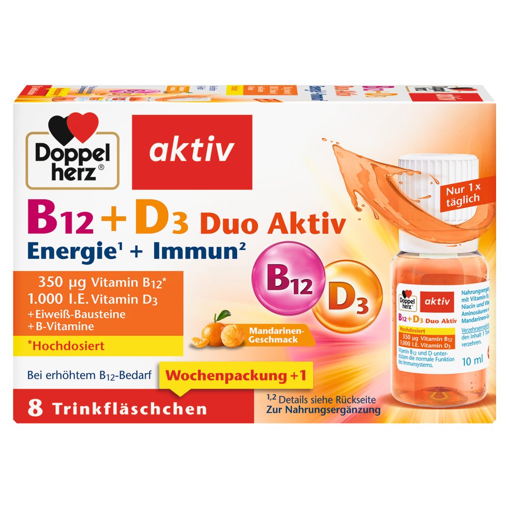 Doppelherz B12 + D3 Duo Aktiv Energie + Immun
