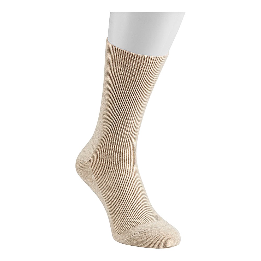 SILBER DIABETIKER Socken o.Bund Gr.S 35-37 sand