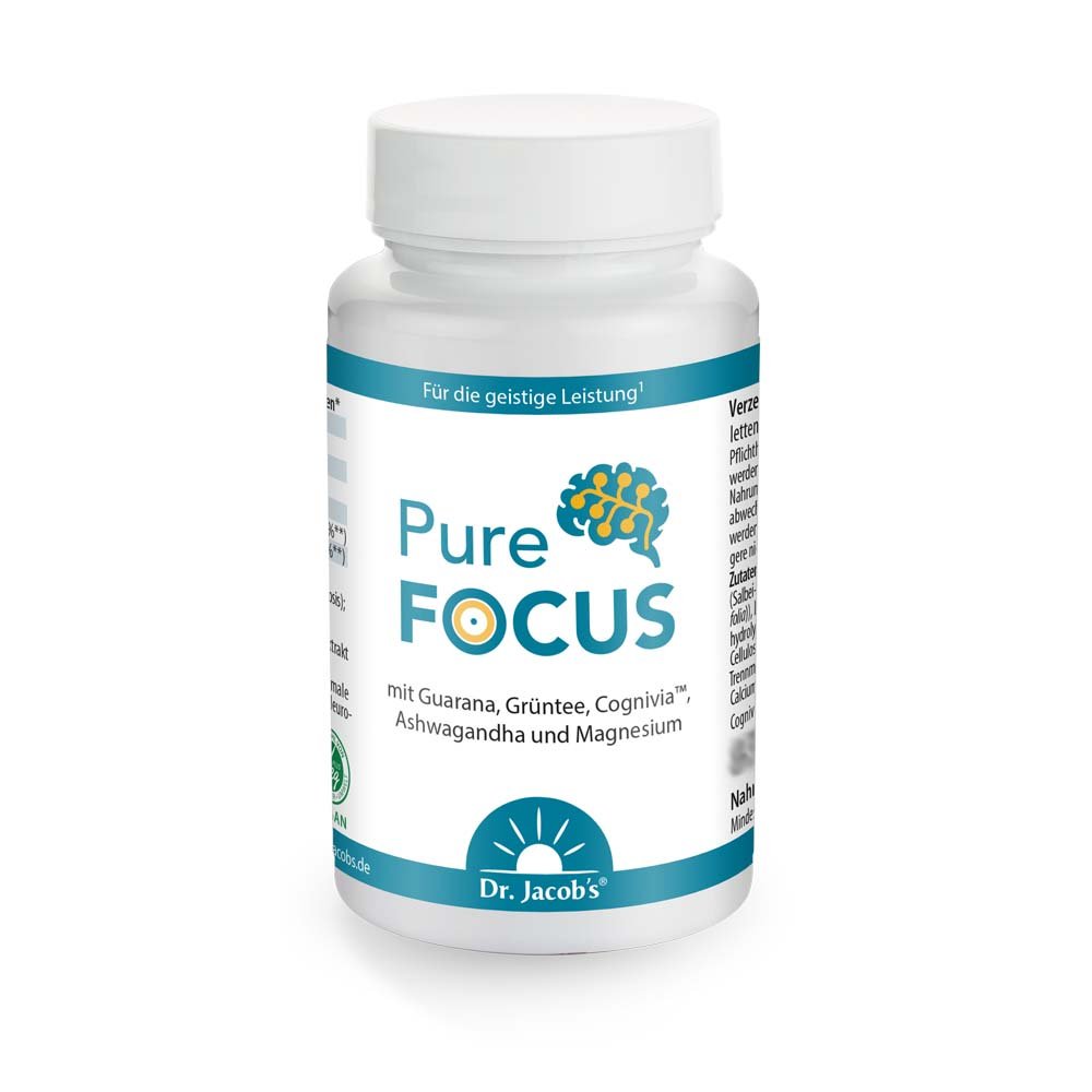 Dr. Jacob's Pure Focus Salbei Ashwagandha Guarana Koffein