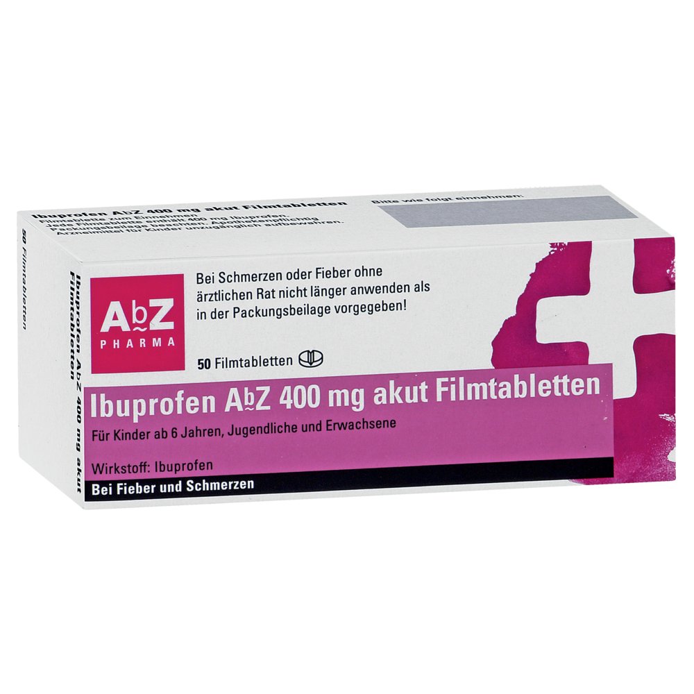 IBUPROFEN AbZ 400 mg akut Filmtabletten