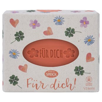Geschenkseife "Für dich!", Pflanzenölseife Blutorange