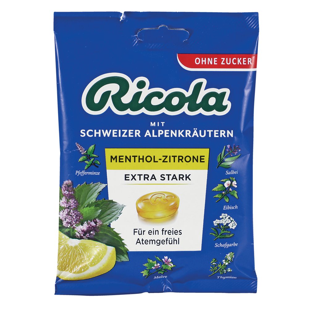 RICOLA o.Z.Beutel Menthol-Zitrone extra stark Bon.