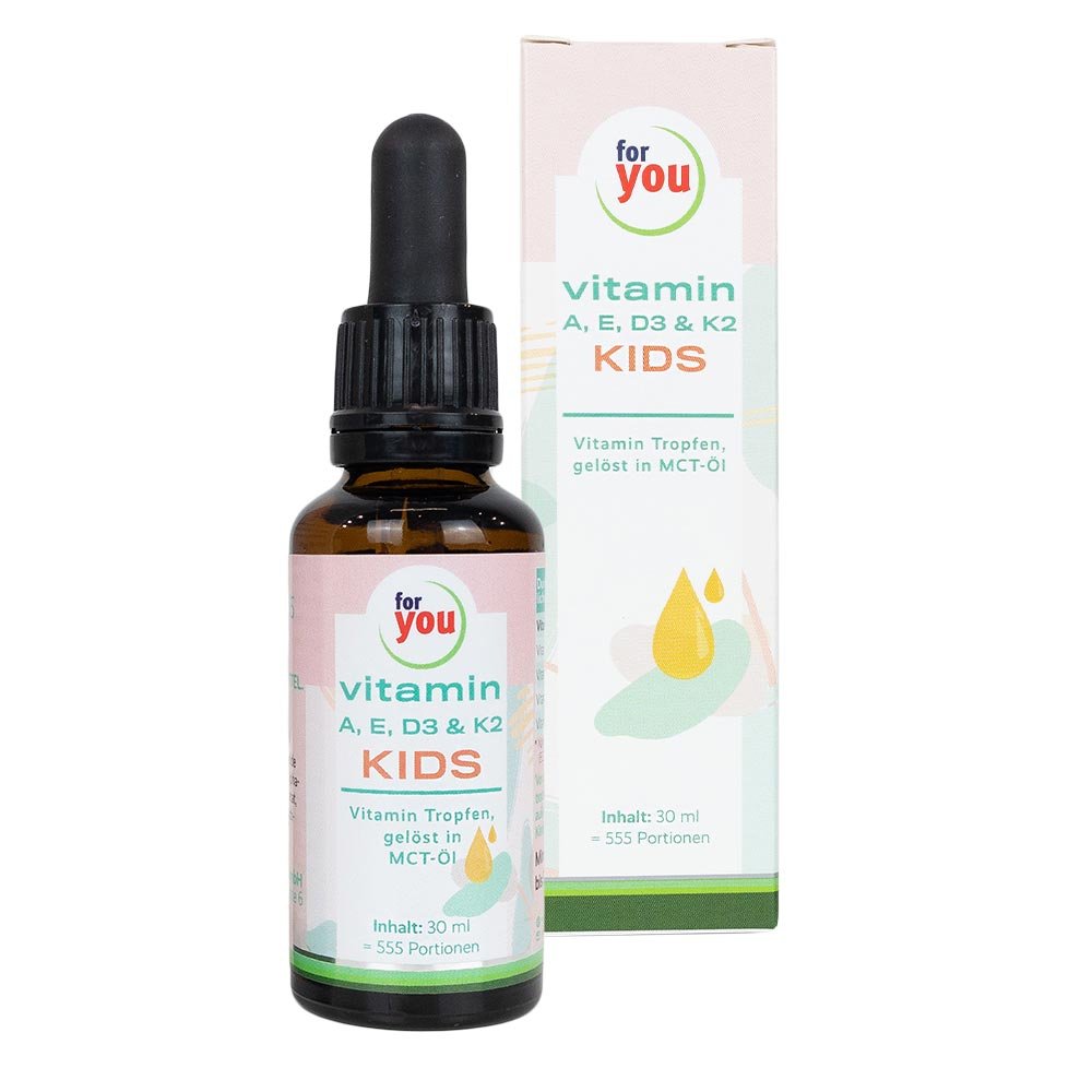 FOR YOU vitamin A E D3 & K2 kids flüssig
