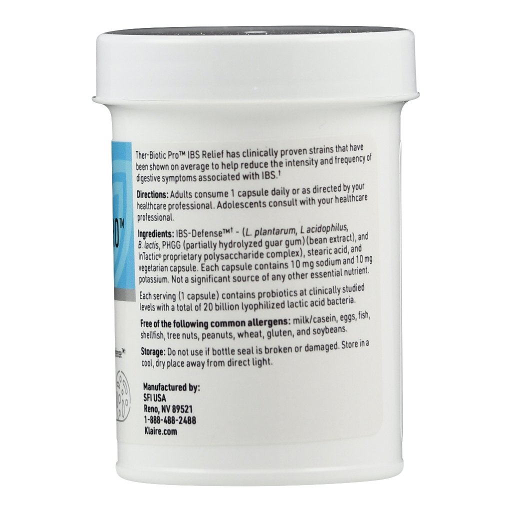 SFI/Klaire Labs Ther-Biotic IBS Pro Relief