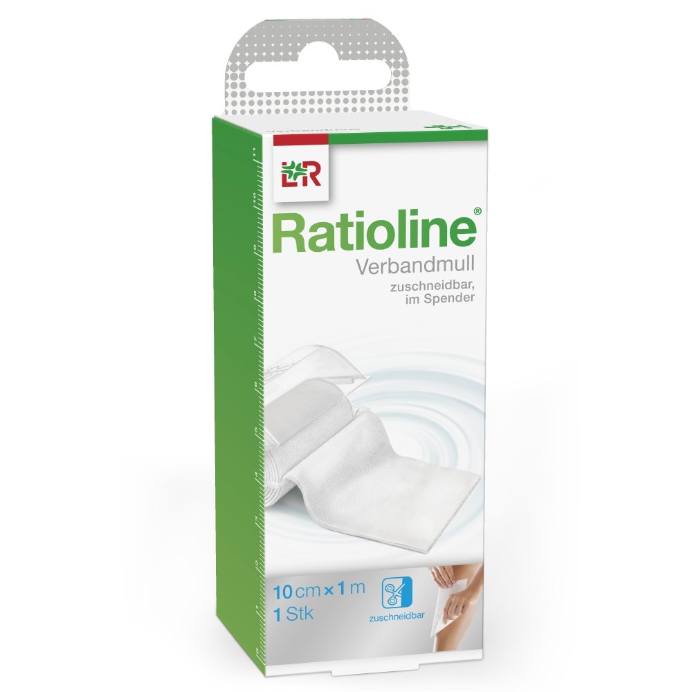 Ratioline Verbandmull gerollt 10cm x 1m