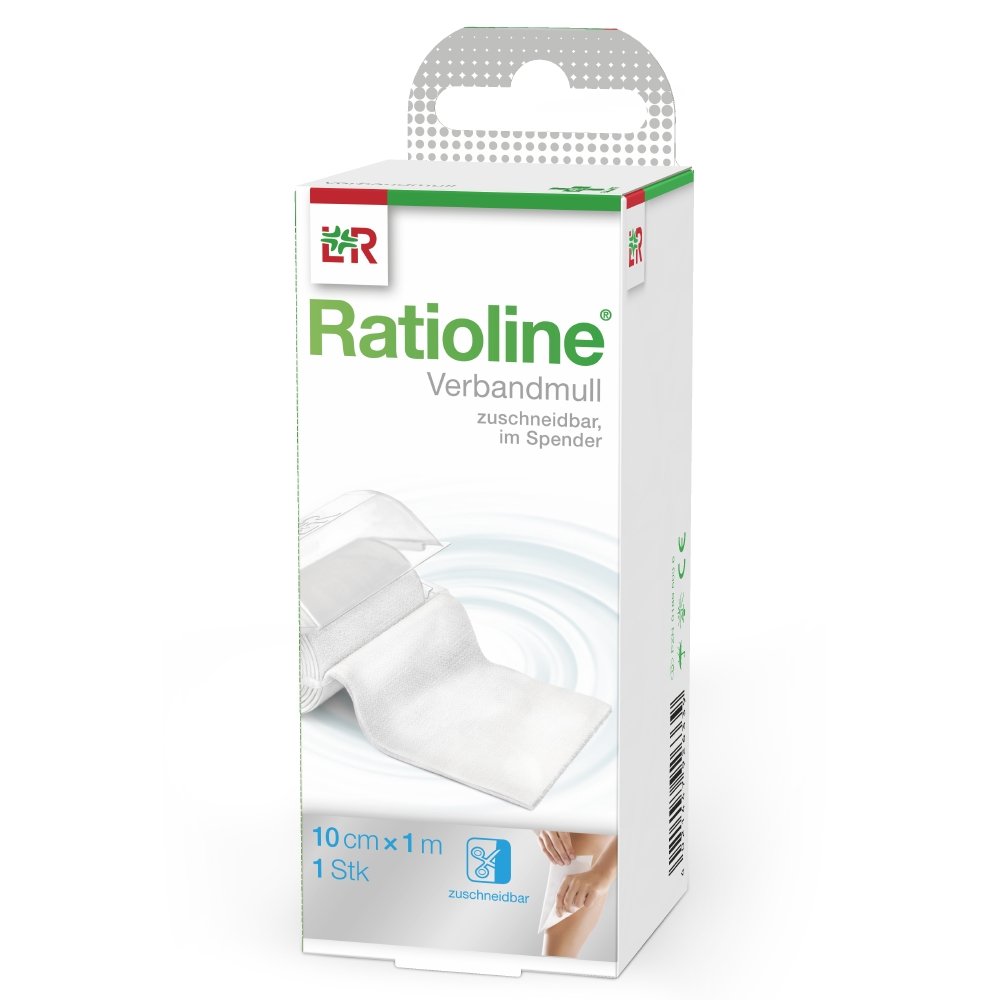 Ratioline Verbandmull gerollt 10cm x 1m