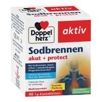 DOPPELHERZ Sodbrennen akut+protect Kautabletten