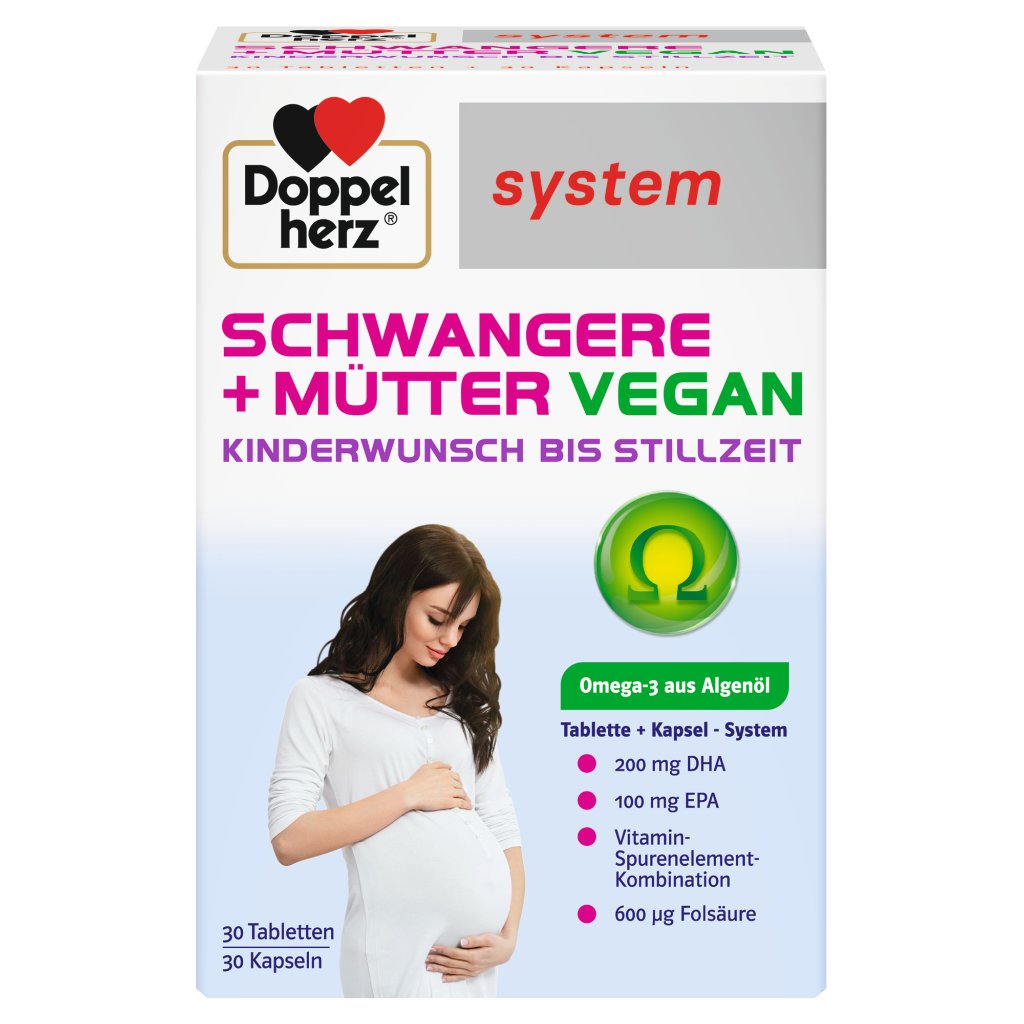 Doppelherz system SCHWANGERE + MÜTTER VEGAN KINDERWUNSCH BIS STILLZEIT