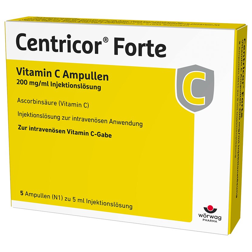 CENTRICOR Forte Vitamin C Amp. 200 mg/ml Inj.-Lsg.