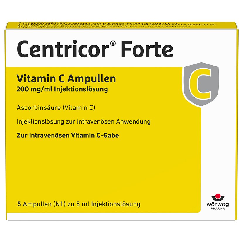 CENTRICOR Forte Vitamin C Amp. 200 mg/ml Inj.-Lsg.