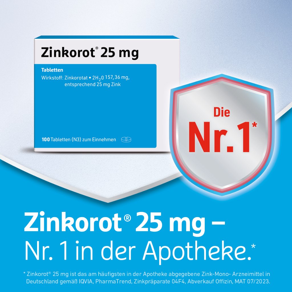 ZINKOROT 25 mg Tabletten
