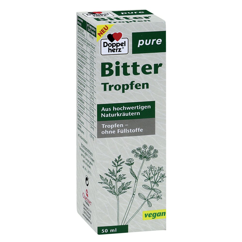 DOPPELHERZ Bitter Tropfen pure