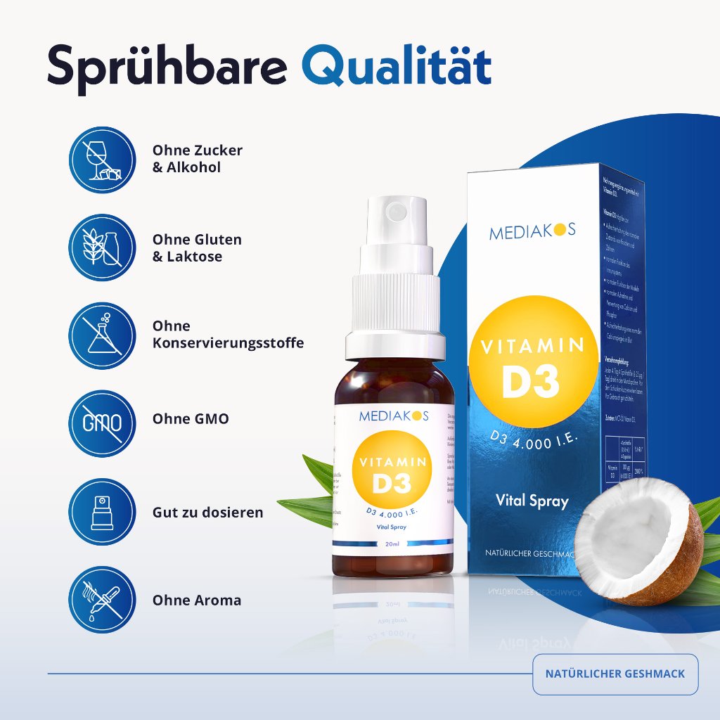 Mediakos® Vitamin D3 4.000 I.E. Vital Spray