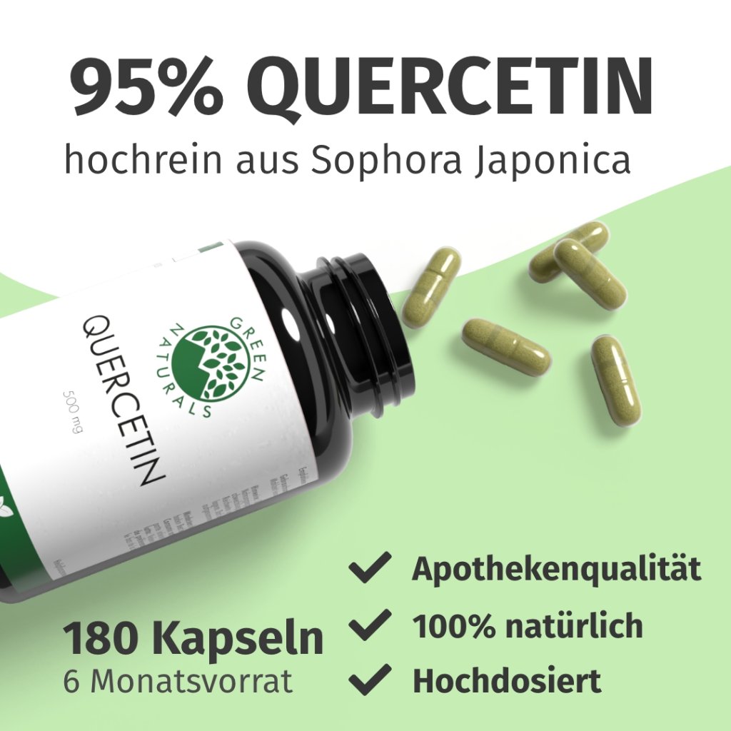 GREEN NATURALS® Quercetin 500 mg hochdosiert vegan