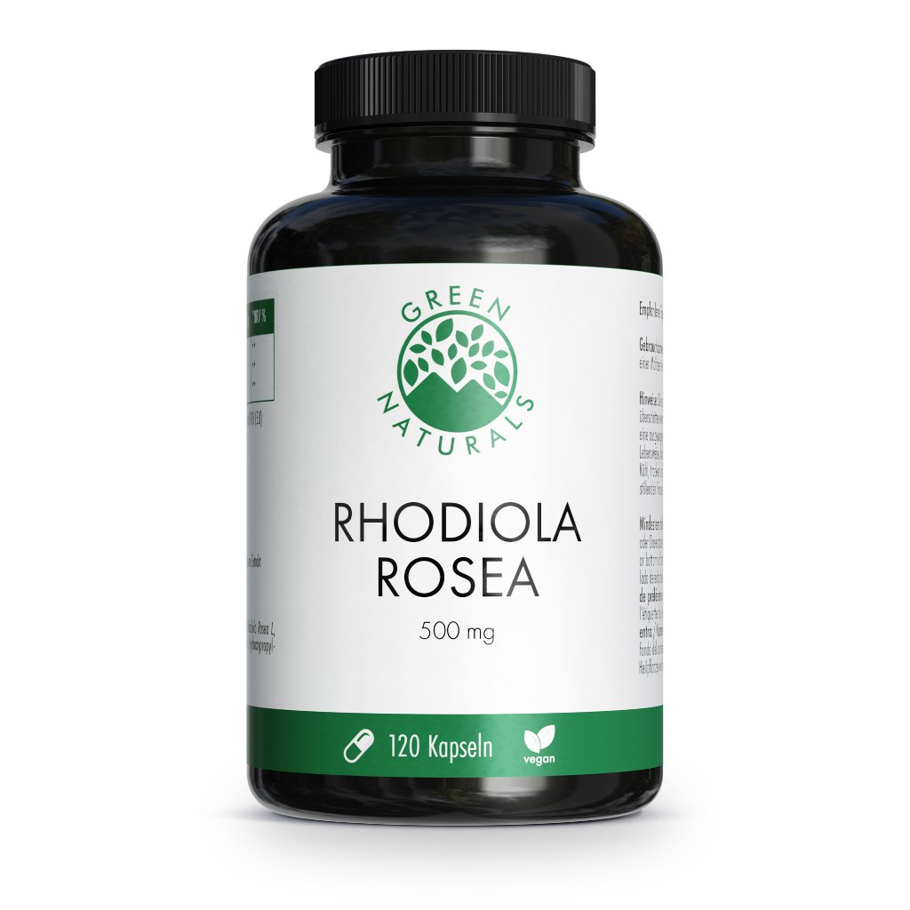 GREEN NATURALS Rhodiola rosea 500 mg hochdos.Kaps.