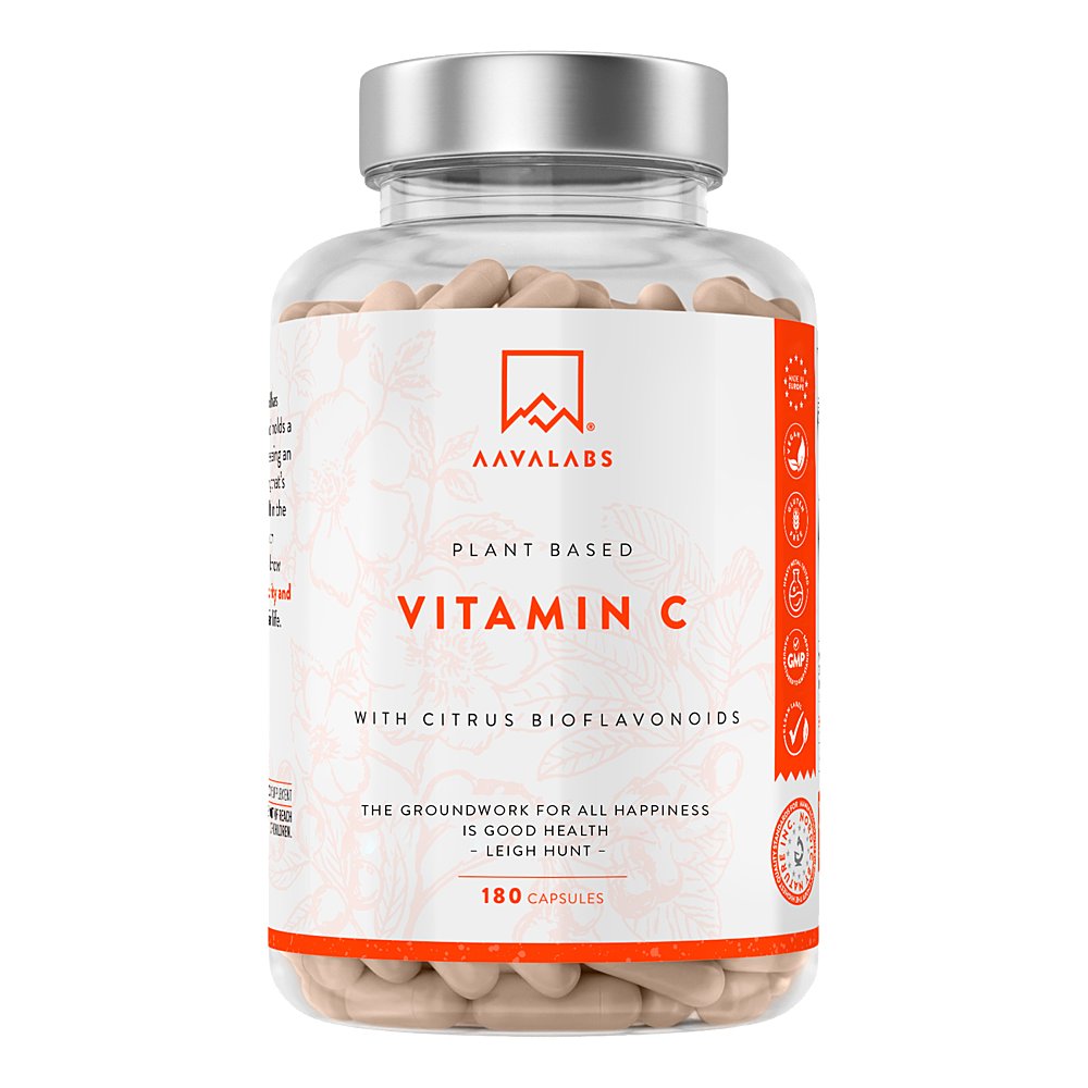 AAVALABS Vitamin C Acerola Camu-Camu Hagebutte Kps