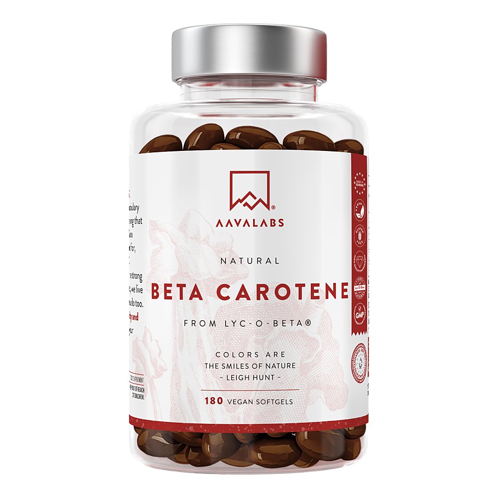 AAVALABS Beta Carotin Vitamin A vegan Weichkapseln