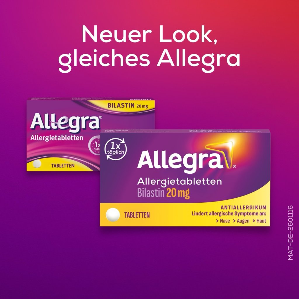 Allegra Allergietabletten 20 Stk.  Schnell bei Heuschnupfen