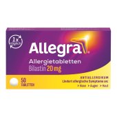 Allegra Allergietabletten 50 Stk.  Schnell bei Heuschnupfen