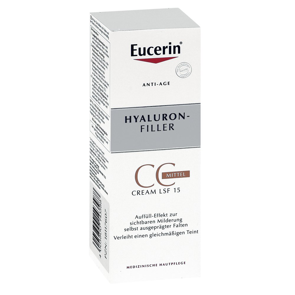 EUCERIN Anti-Age Hyaluron-Filler CC Cr.mitt.LSF 15