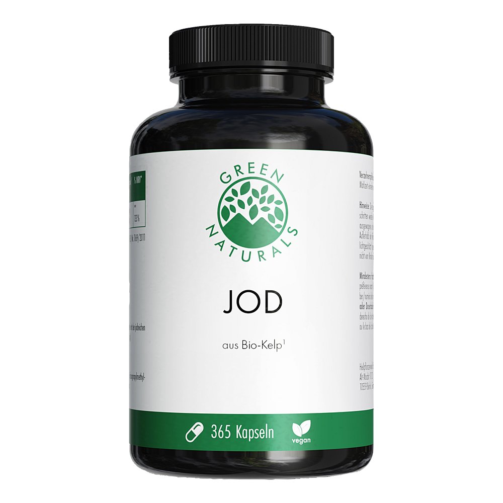 GREEN NATURALS Jod aus Bio-Kelp 200 μg Kapseln