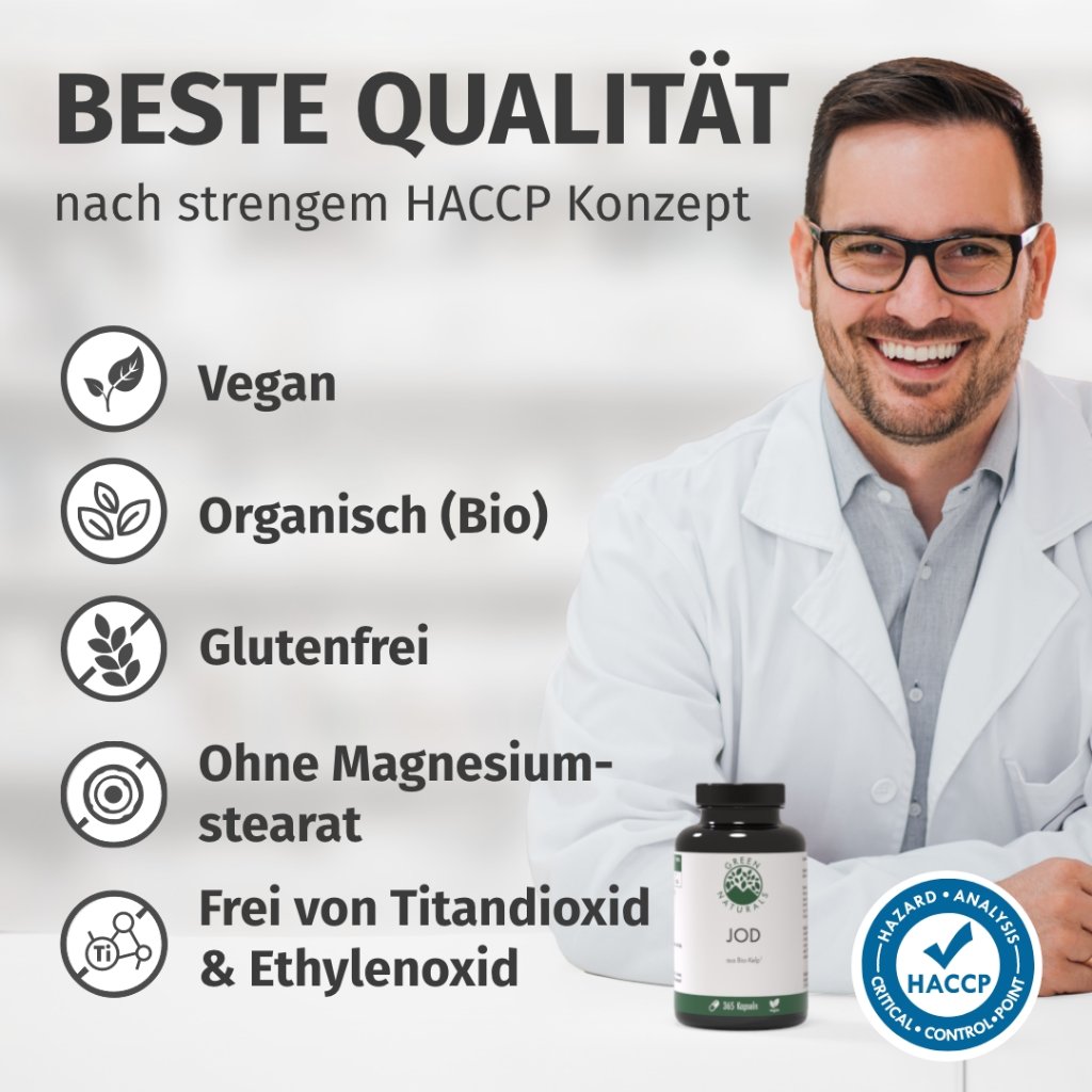 GREEN NATURALS Jod aus Bio-Kelp 200 ug