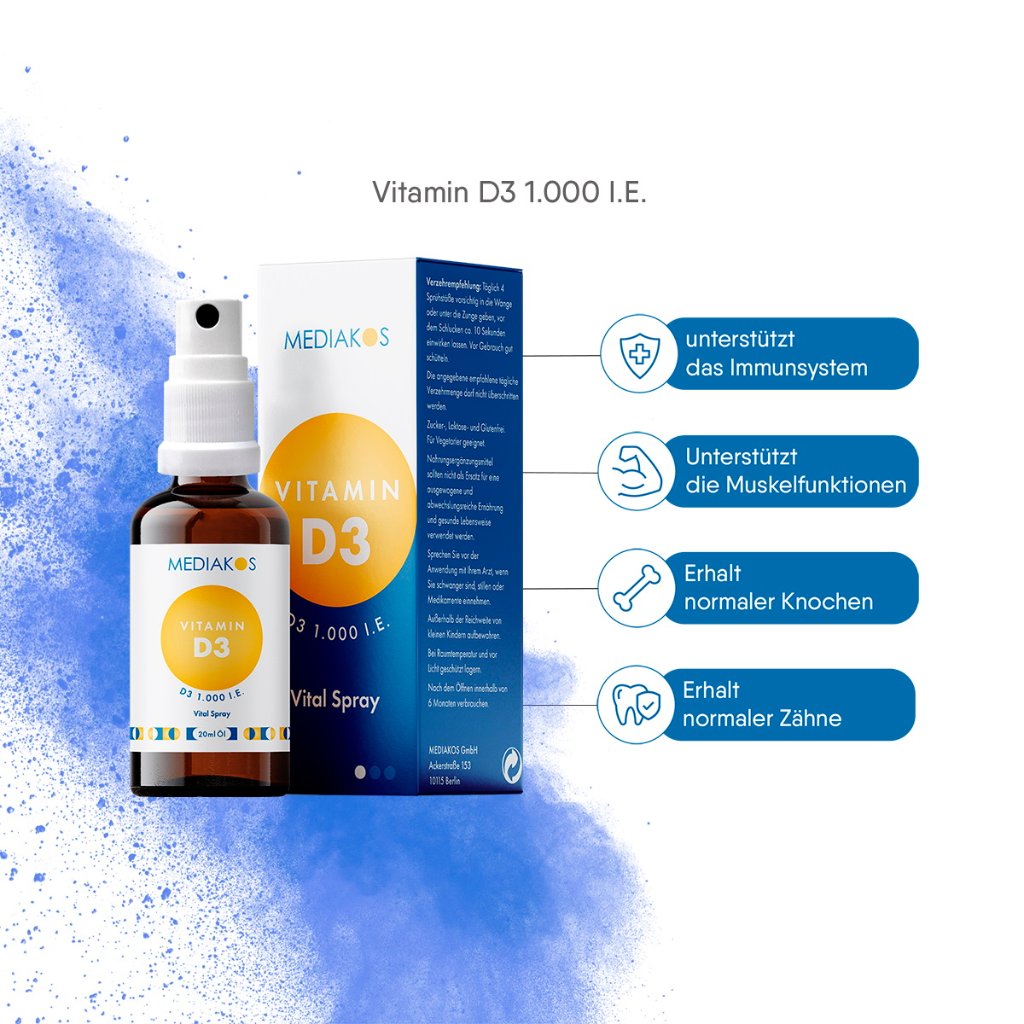 Vitamin D3 1.000 I.E. Mediakos® Vital Spray