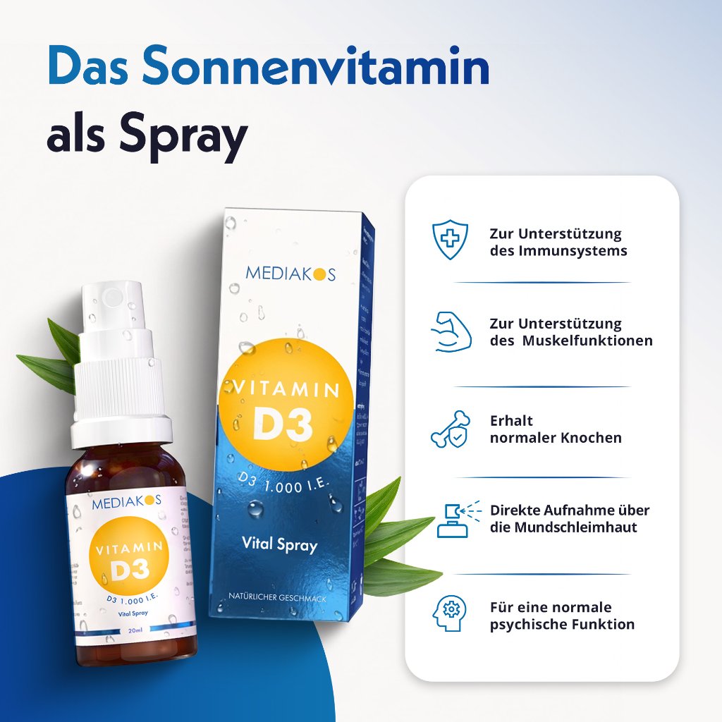 Mediakos® Vitamin D3 1.000 I.E. Vital Spray
