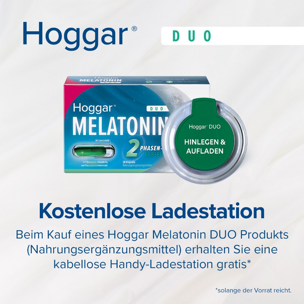 HOGGAR Melatonin DUO Einschlaf-Kapseln