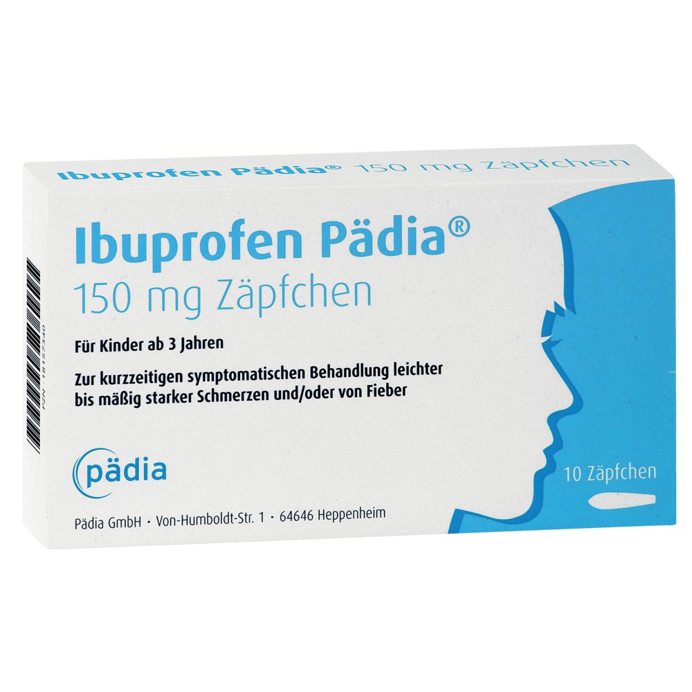 IBUPROFEN Pädia 150 mg Zäpfchen