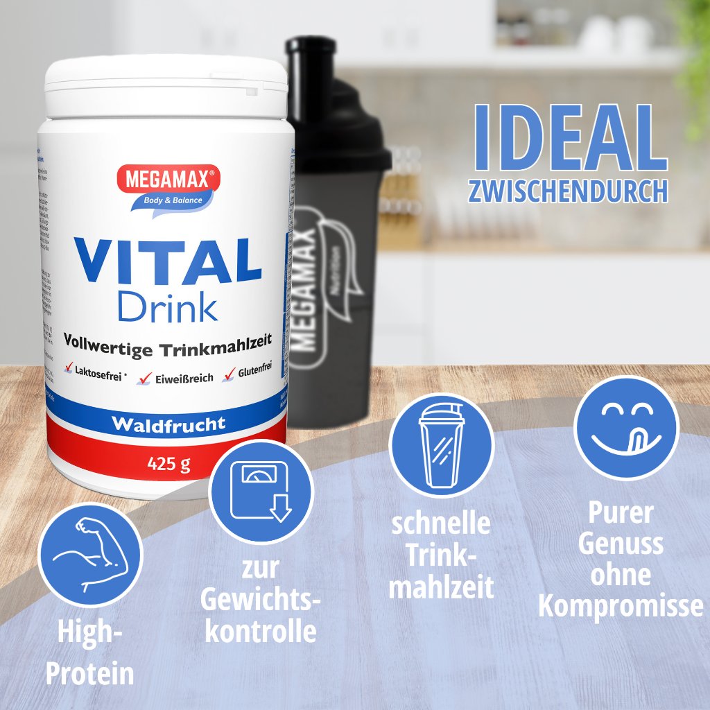 MEGAMAX Vital Drink Waldfrucht Pulver