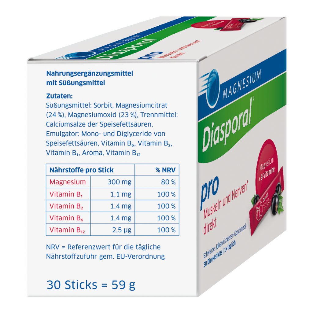 Magnesium-Diasporal® Pro Muskeln und Nerven direkt, Direktgranulat