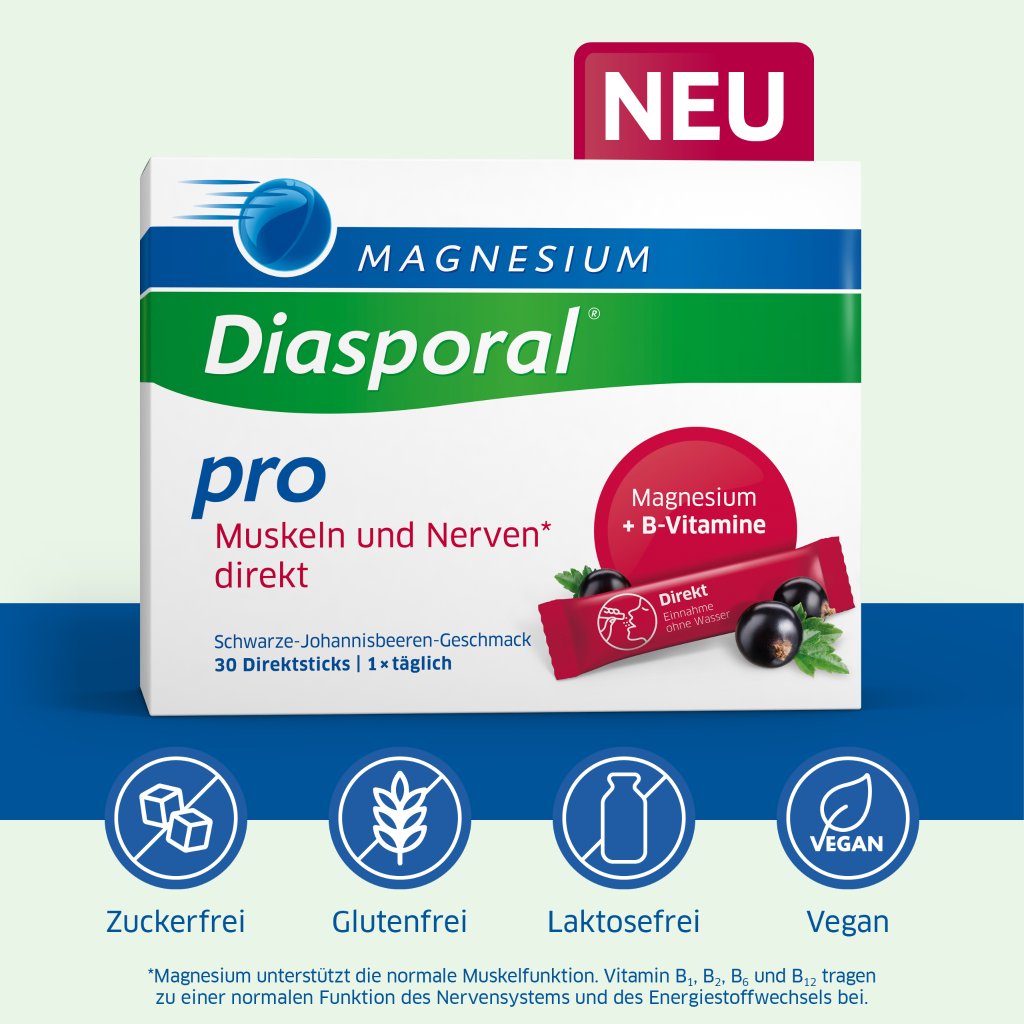 Magnesium-Diasporal® Pro Muskeln und Nerven direkt, Direktgranulat