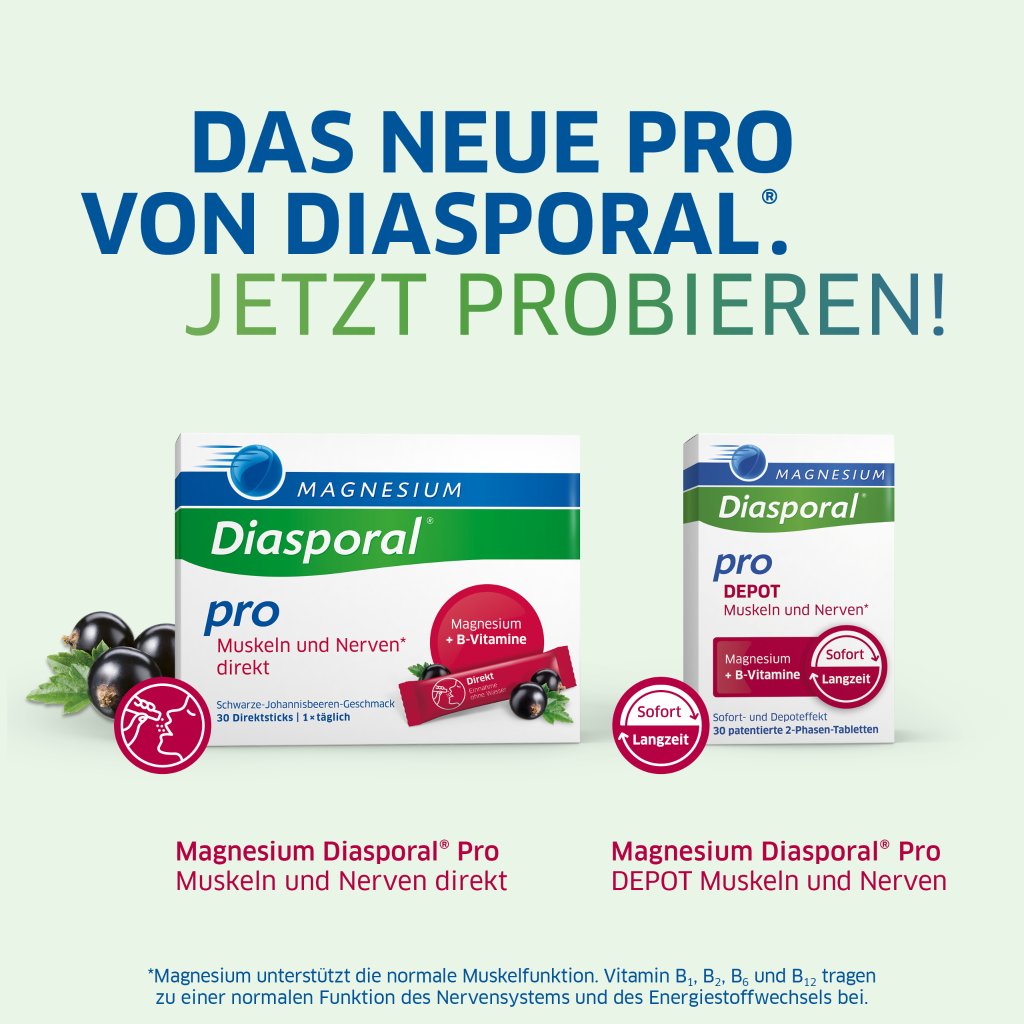 Magnesium-Diasporal® Pro Muskeln und Nerven direkt, Direktgranulat