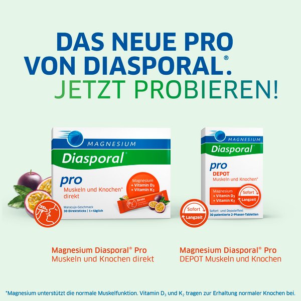 Magnesium-Diasporal® Pro DEPOT Muskeln und Knochen, 2-Phasen-Tabl.