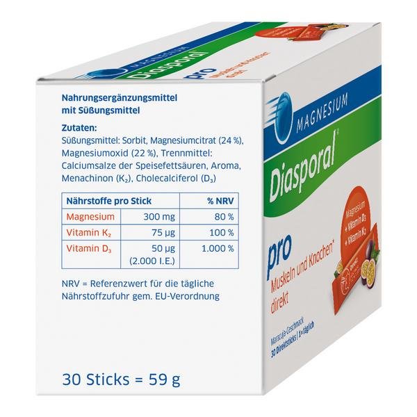 Magnesium-Diasporal® Pro Muskeln und Knochen direkt, Direktgranulat