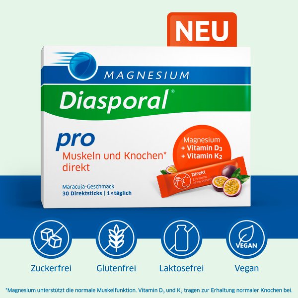 Magnesium-Diasporal® Pro Muskeln und Knochen direkt, Direktgranulat