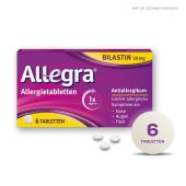 Allegra Allergietabletten 6 Stk.  Schnell bei Heuschnupfen
