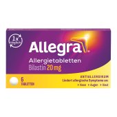 Allegra Allergietabletten 6 Stk.  Schnell bei Heuschnupfen