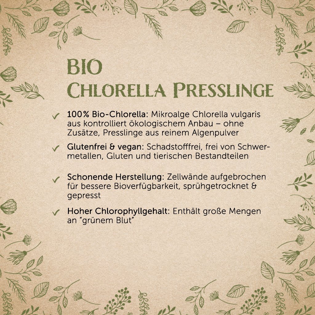 Erdling BIO Chlorella Presslinge