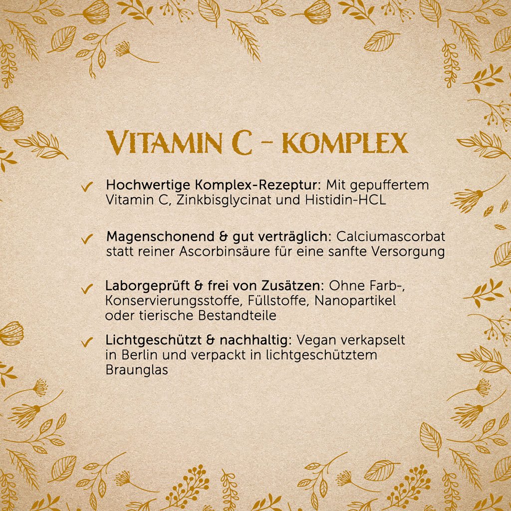 Erdling Vitamin C Komplex mit Zink + Histidin