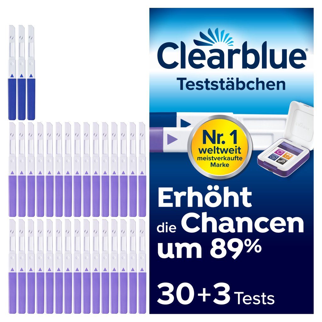 Clearblue Fertilitätsmonitor ADVANCED Teststäbchen 30+3