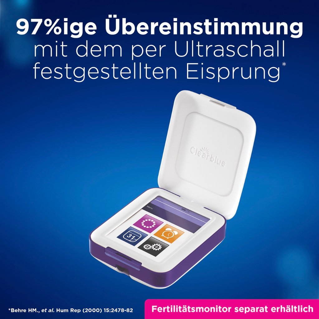 Clearblue Fertilitätsmonitor ADVANCED Teststäbchen 30+3