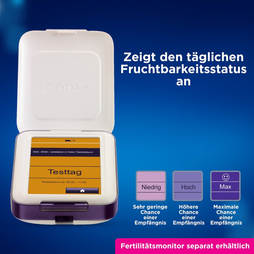 Clearblue Fertilitätsmonitor ADVANCED Teststäbchen 30+3