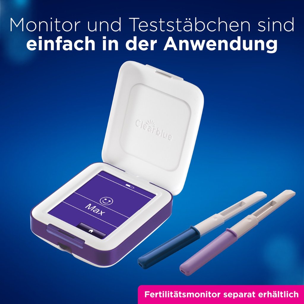 Clearblue Fertilitätsmonitor ADVANCED Teststäbchen 30+3