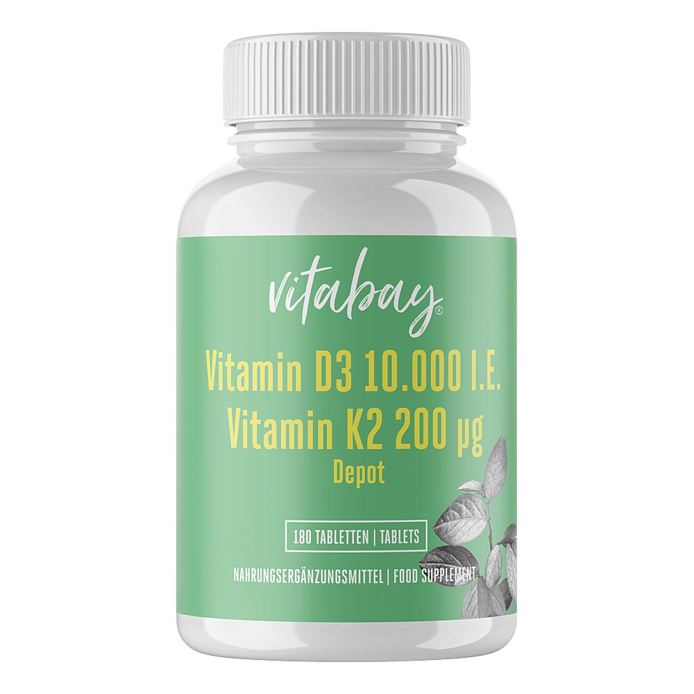 VITAMIN D3 DEPOT 10.000 I.E.+Vitamin K2 200 μg Tab
