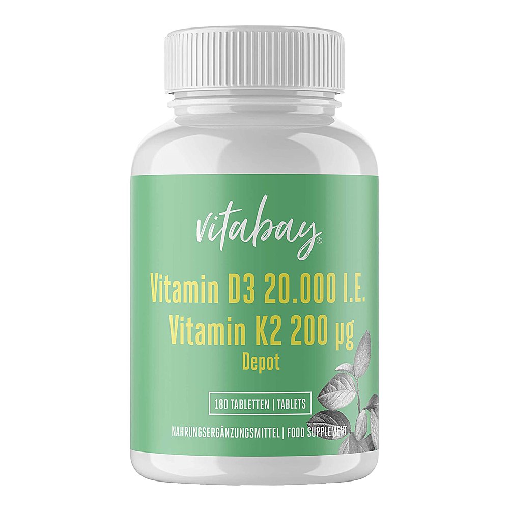 VITAMIN D3 DEPOT 20.000 I.E.+Vitamin K2 200 μg Tab