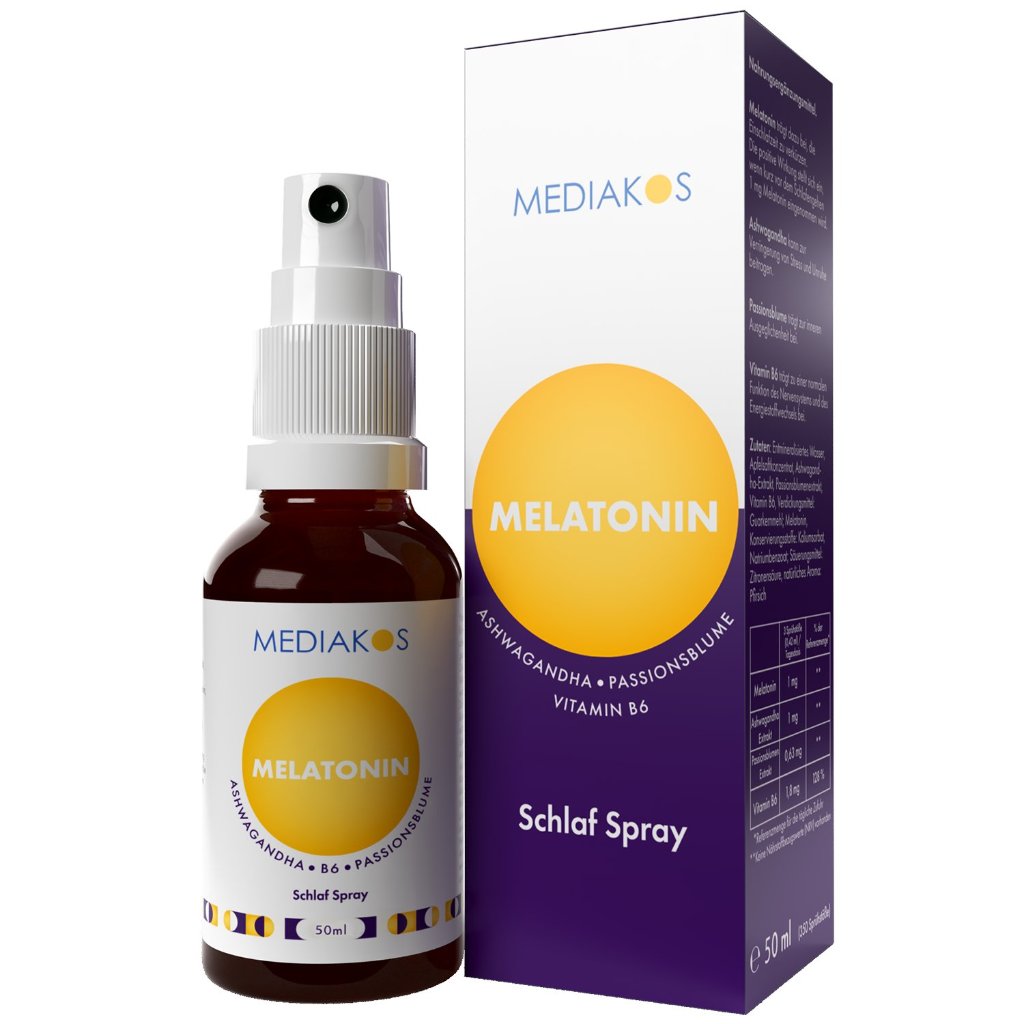 Melatonin Ashwagandha Mediakos® Schlaf Spray
