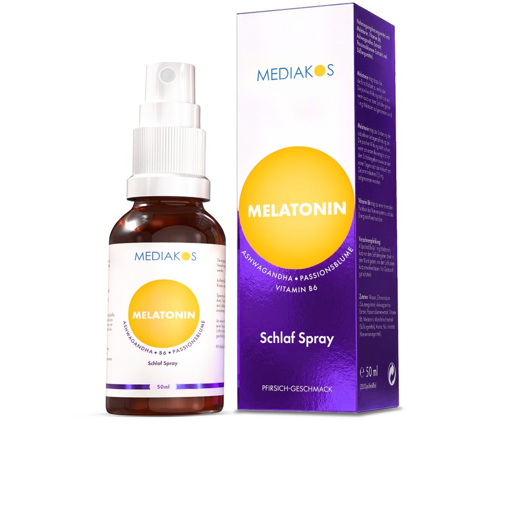 Mediakos® Melatonin Ashwagandha Schlaf Spray