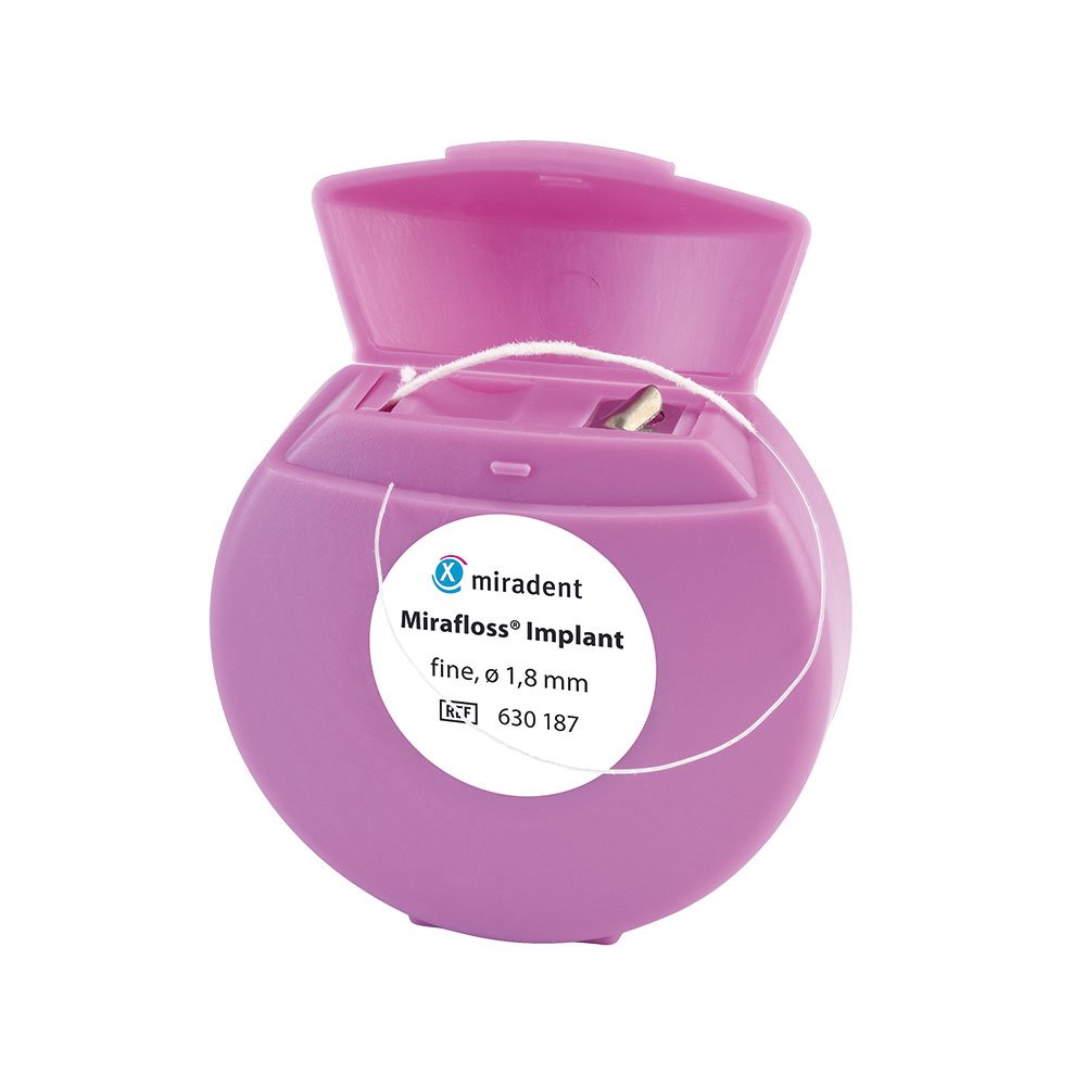 MIRADENT Zahnseide Mirafloss Implant fine 1,8mm
